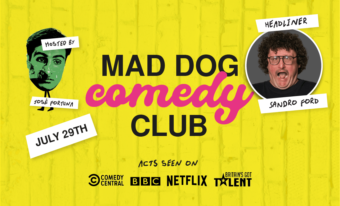 Mad Dog Comedy Club - July 29th (Headlined by Sandro Ford), 29 July | Event in Cardiff | AllEvents