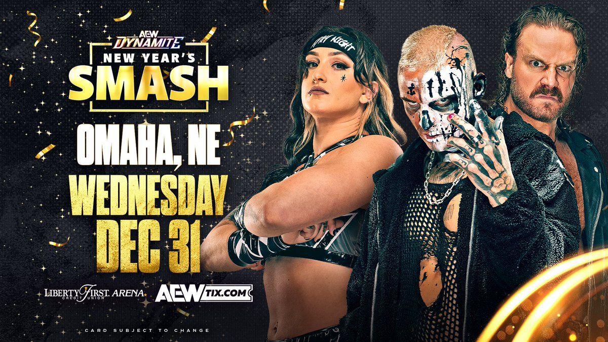 AEW Dynamite: New Year's Smash at Liberty First Credit Union Arena, 31 December | Event in La Vista | AllEvents