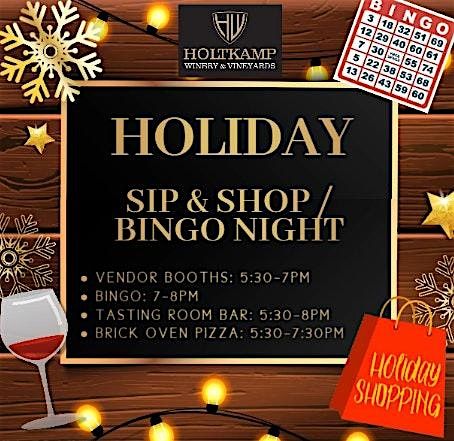 Holiday Sip and Shop / Bingo Night, 17 December | Event in Sunman | AllEvents