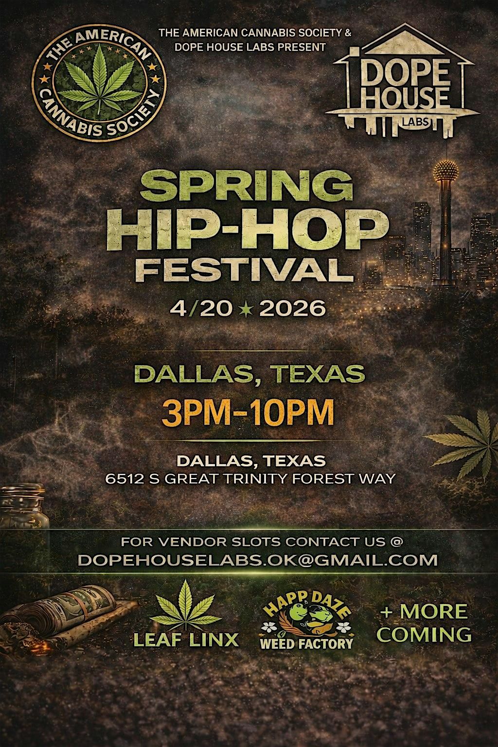 Spring Hip Hop Festival, 6512 S Great Trinity Forest Way, Dallas, 20 ...