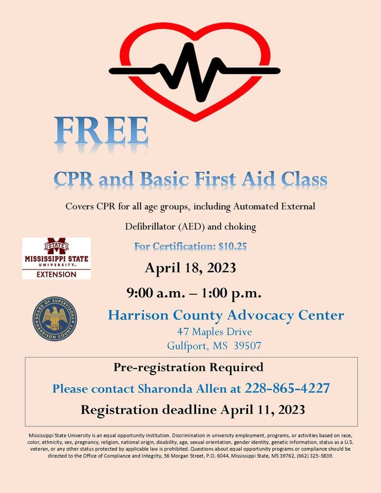 Cpr Rocks Riley Gulfport Ms Free....CPR and Basic First Aid Class, 47 Maples Dr, Gulfport, MS 39507 ...