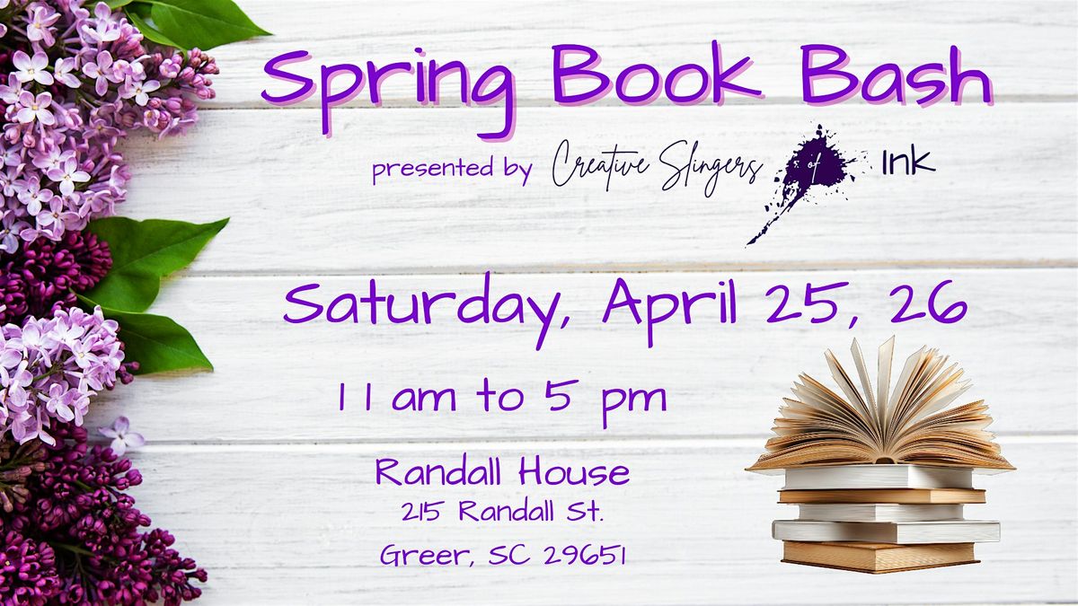 Spring Book Bash, 25 April | Event in Greer | AllEvents