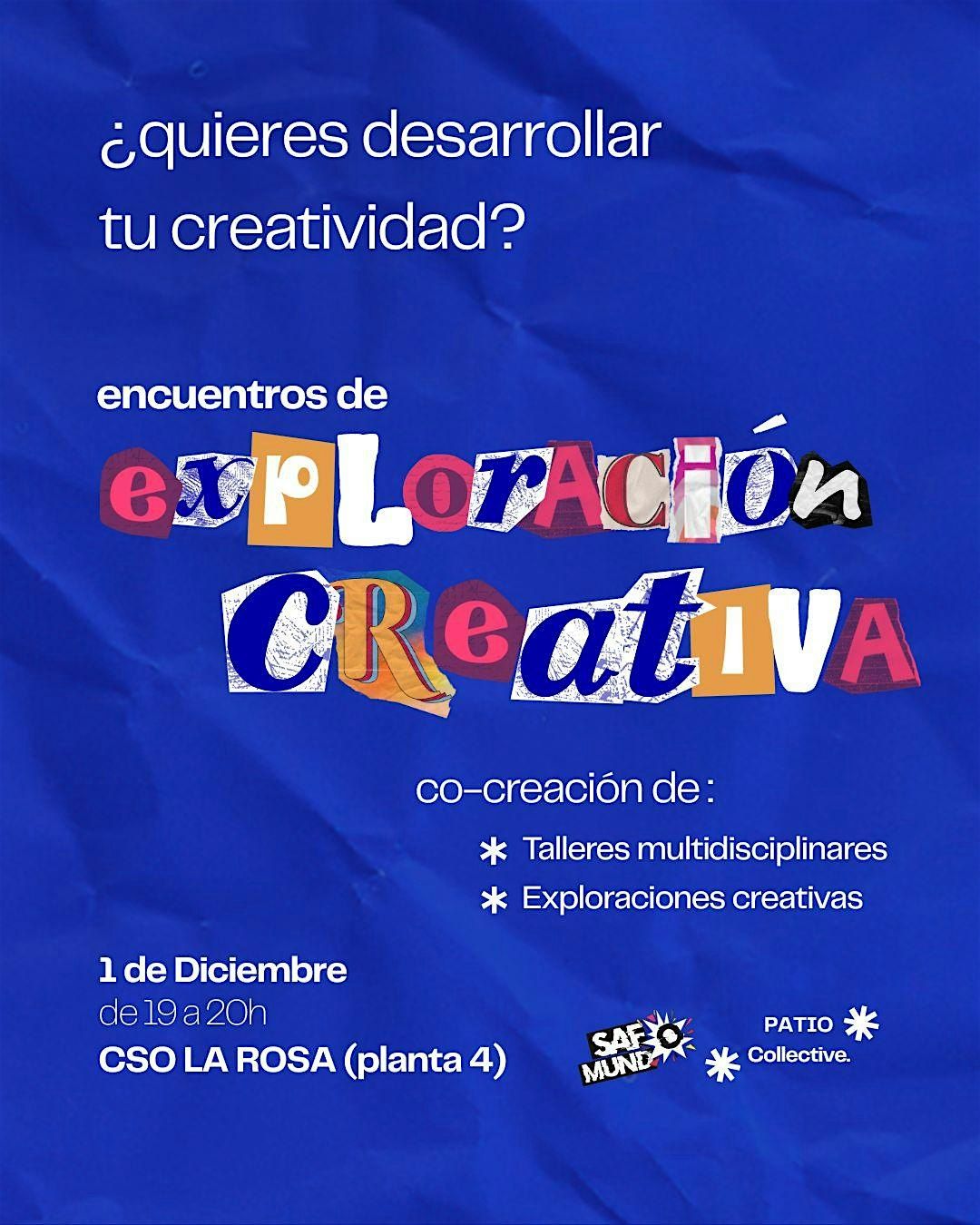 Co-creación de encuentros de exploración creativa, 1 December | Event in Madrid | AllEvents