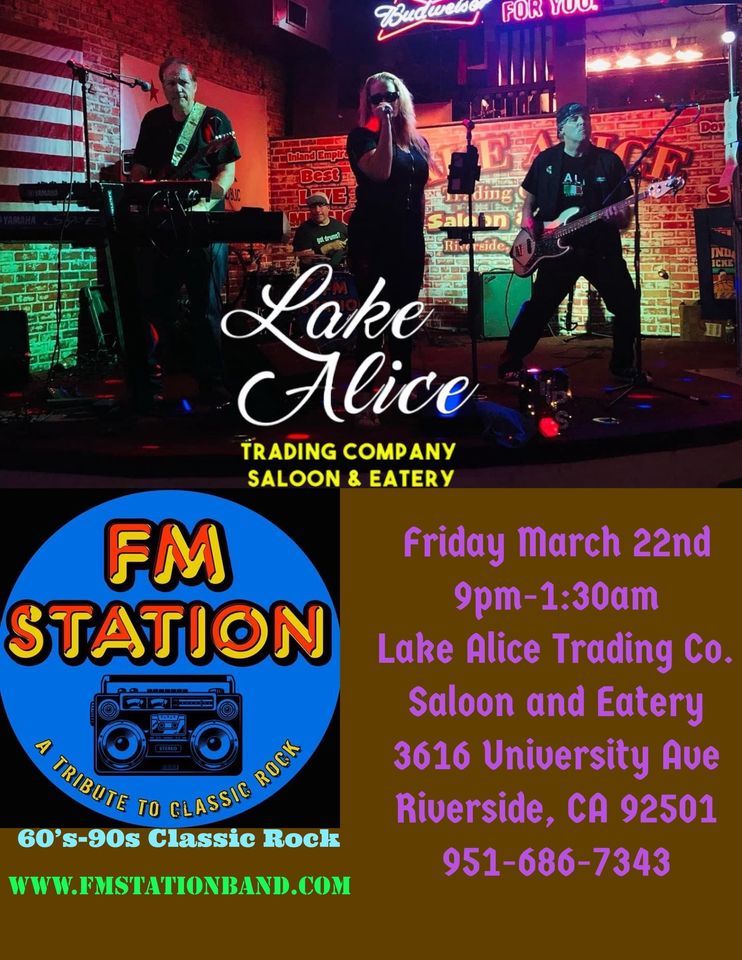 FM Station (60s-90s Rock) returns to Lake Alice, Lake Alice, Riverside ...
