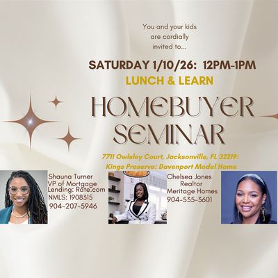 1st X Homebuyer Seminar: New Construction
