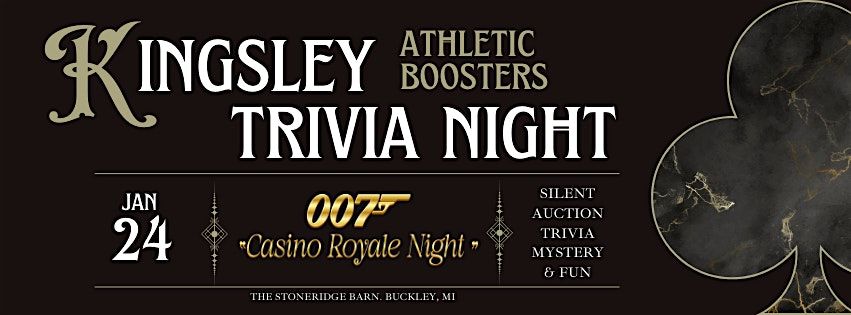 Kinglsey Athletic Boosters 7th  Annual Trivia Night, 24 January | Event in Buckley | AllEvents