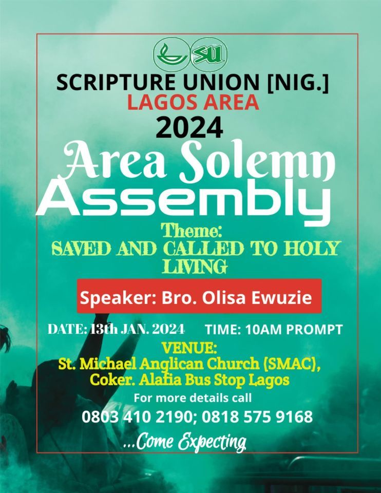 SU Lagos Area Solemn Assembly, St Micheal Anglican Church Coker Orile