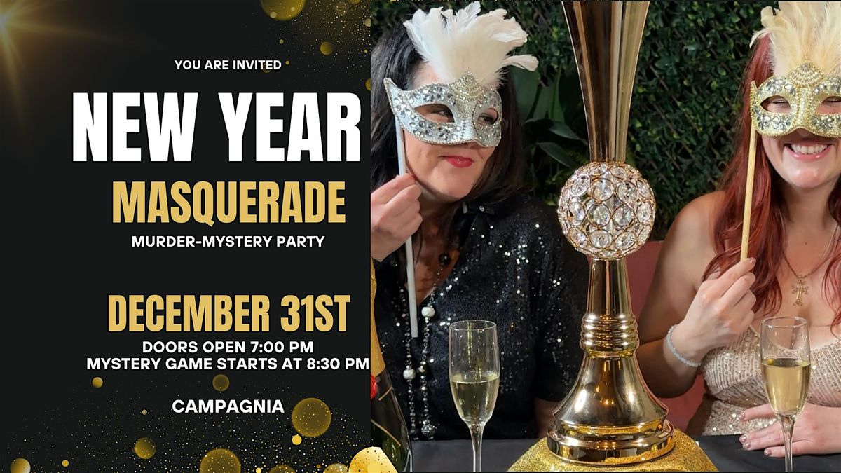 The Golden Feather Masquerade: M**der-Mystery NYE Dinner, 31 December | Event in Fresno | AllEvents