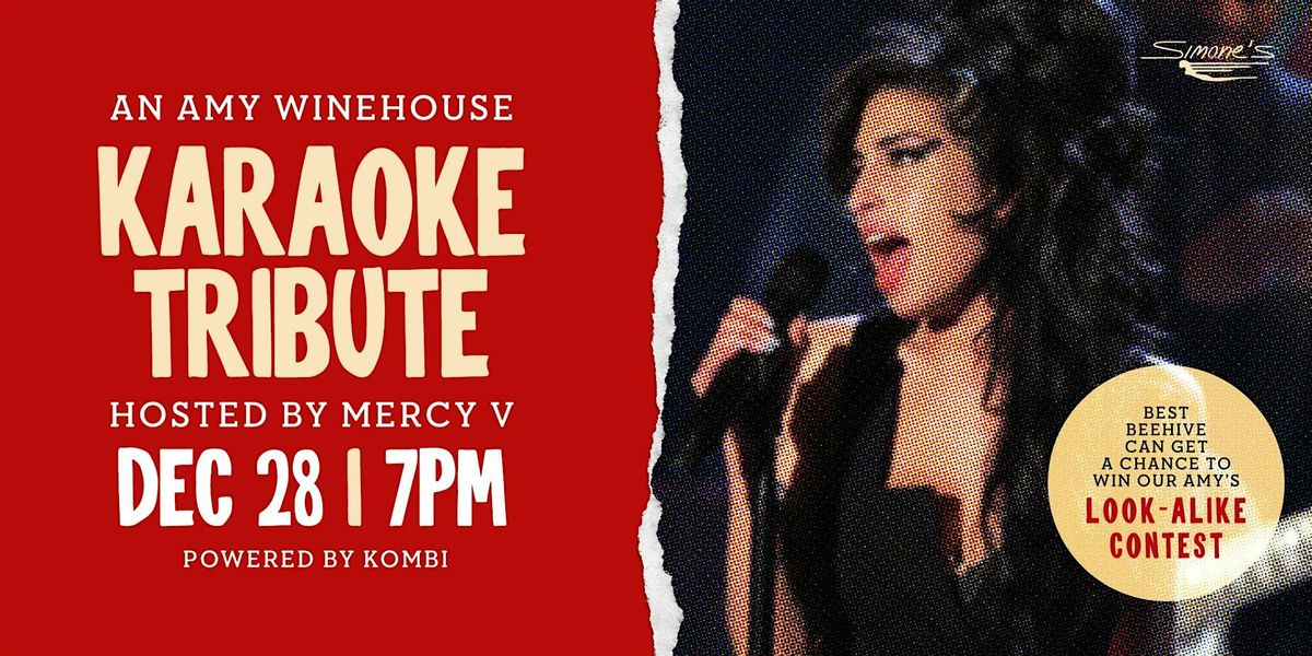 An Amy Winehouse Karaoke Tribute at Simone’s, 28 December | Event in Chicago | AllEvents