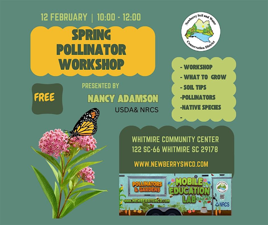 Pollinators & Native Species, Whitmire Community Center, 12 February ...