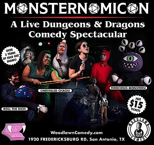 Monsternomicon: A Live D&D Comedy Spectacular", 12 December | Event in San Antonio | AllEvents