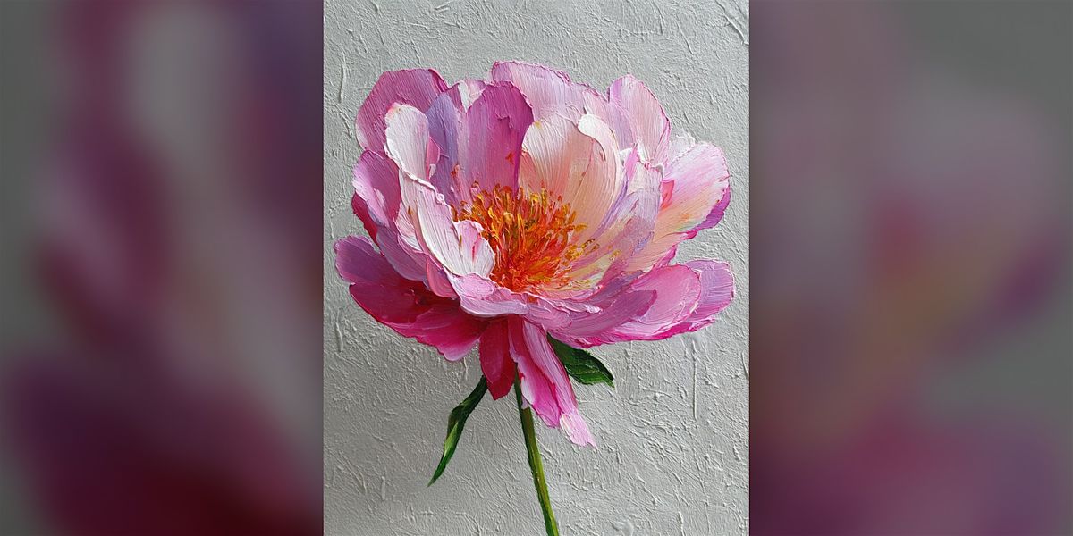 Unfolded Peony - Paint Along (& NA Sip)