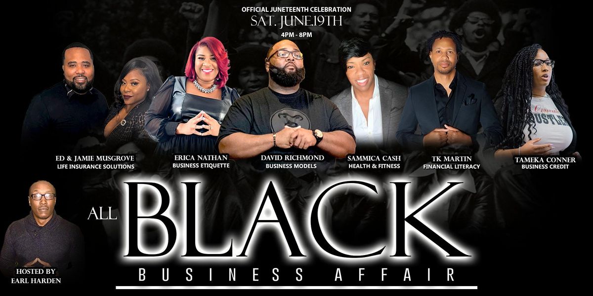ALL BLACK BUSINESS AFFAIR, Red Diamond Event Hall, Memphis, June 19
