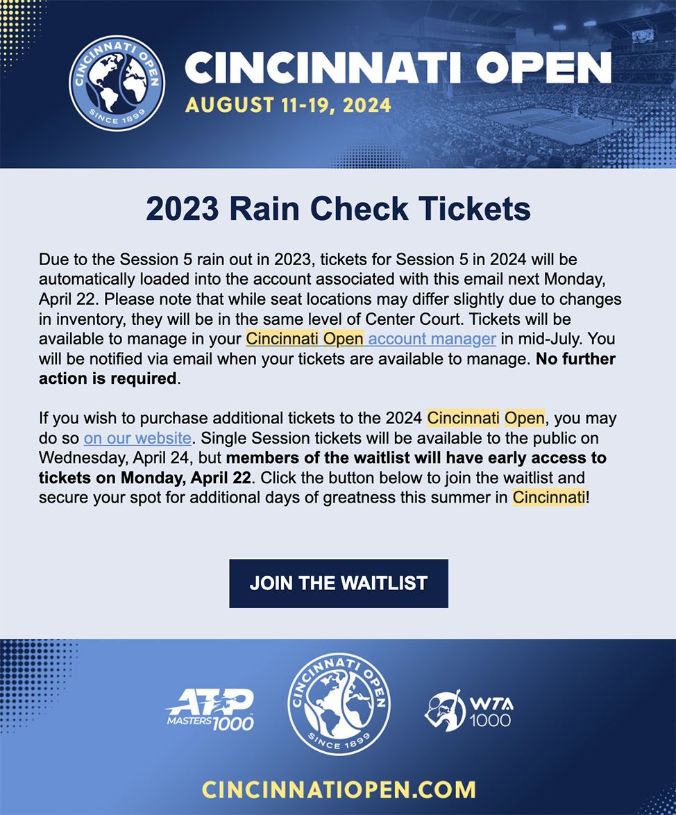 Cincinnati Open Tennis - Session 22, 15 August | Event in Mason | AllEvents