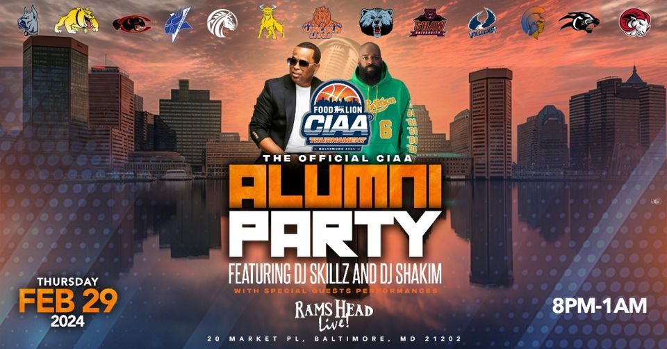 CIAA Alumni Party, Rams Head Live, Baltimore, February 29 2025