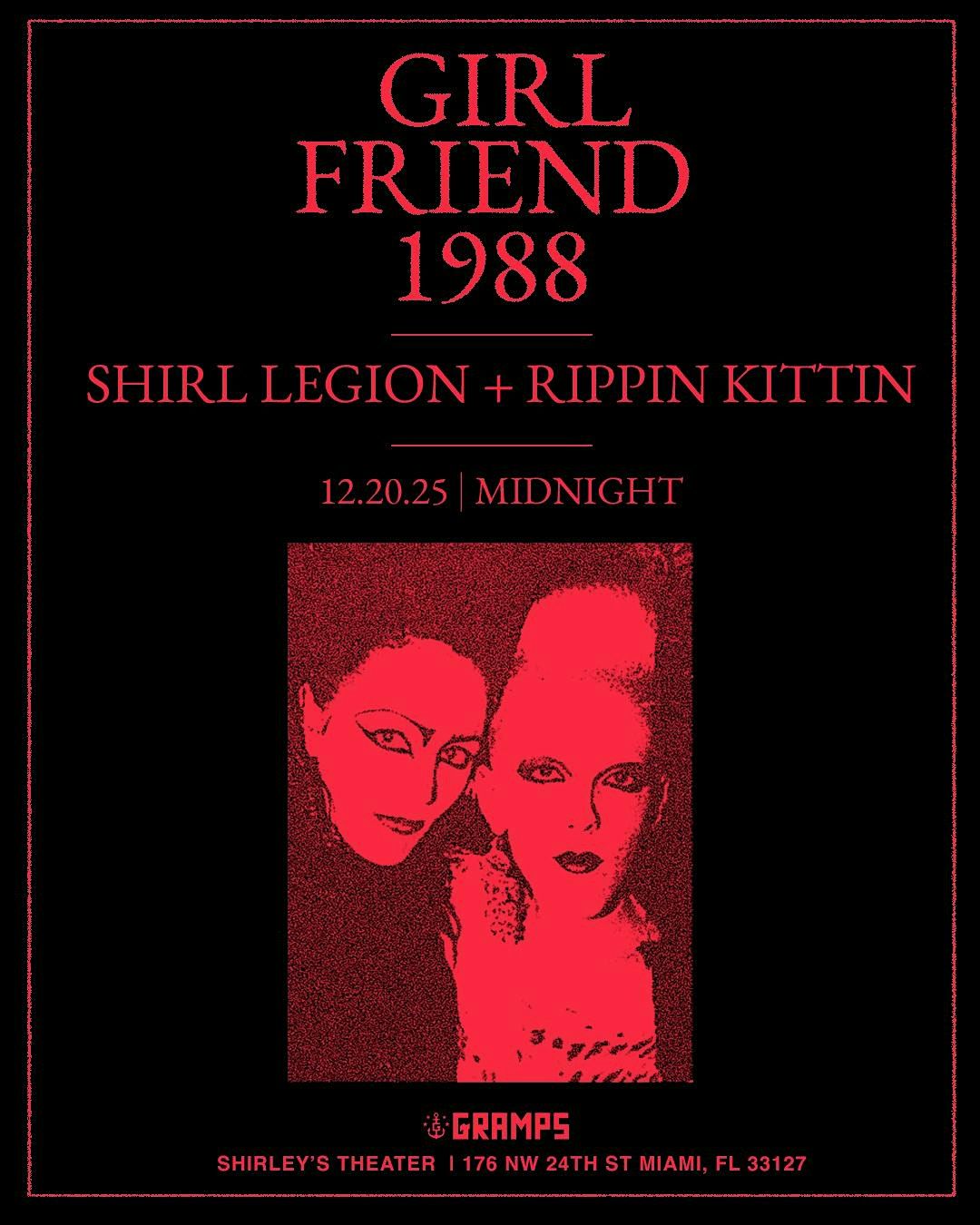 GIRLFRIEND 1988, 20 December | Event in Miami | AllEvents