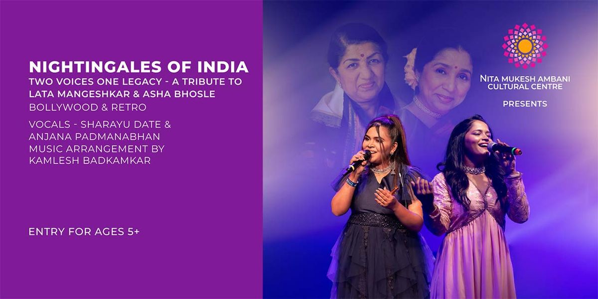 Nightingales of India - Two Voices, One Legacy — event poster