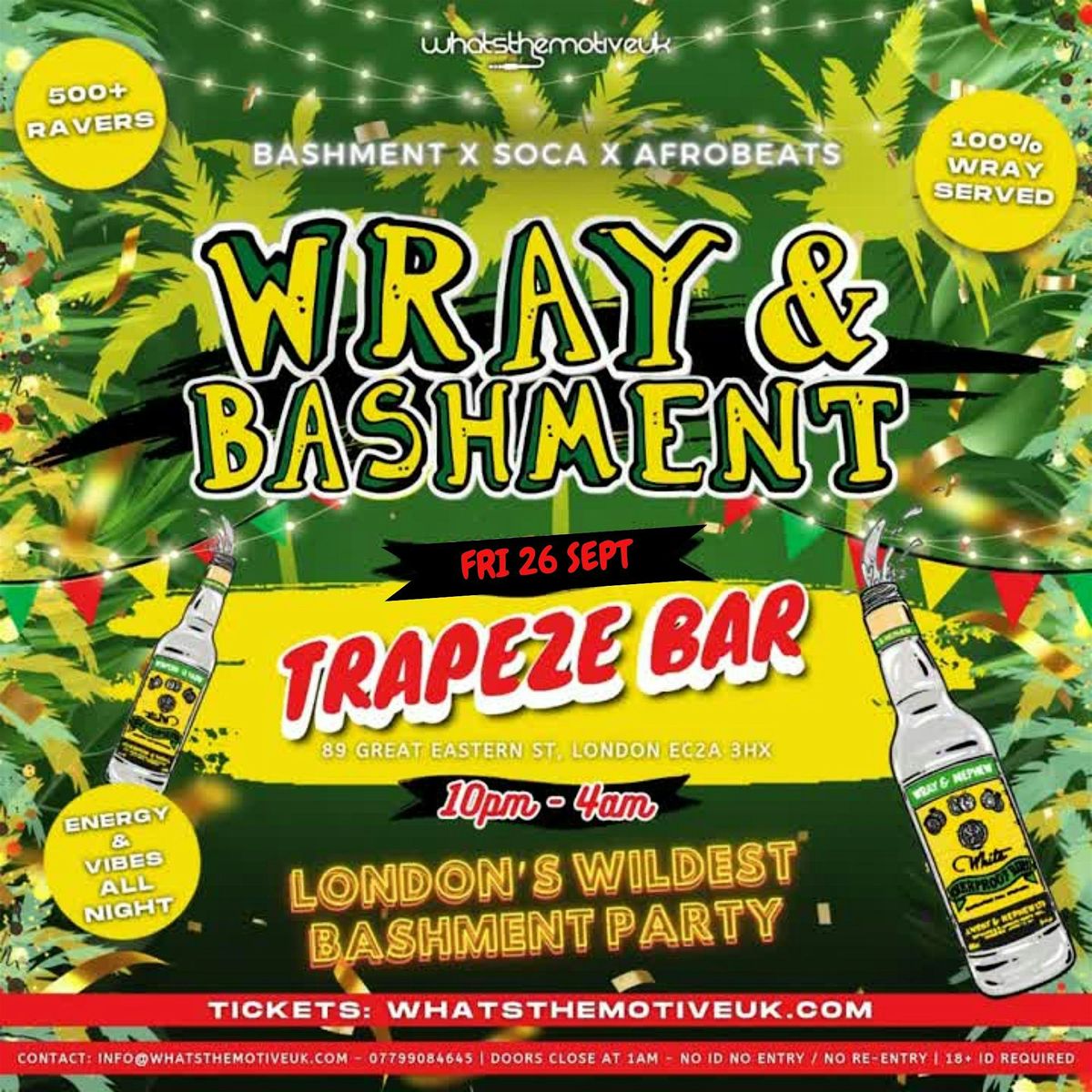 WRAY & BASHMENT - London's Boxing Day Bashment Party (FREE ENTRY B4 12AM), 26 December | Event in London