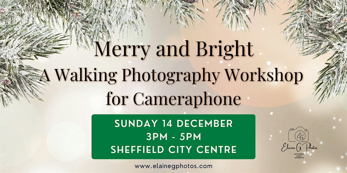 Merry and Bright - a Walking Photography Workshop for Camera Phone, 14 December | Event in Sheffield City Centre