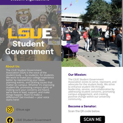 LSUE Student Government logo