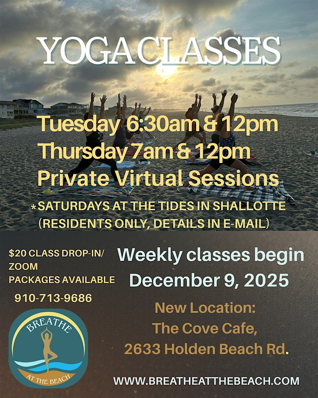 Midday Yoga, 11 December | Event in Holden Beach | AllEvents