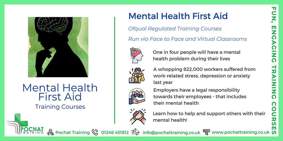 Lvl 3, Mental Health First Aid - for Managers, Pochat Training ...