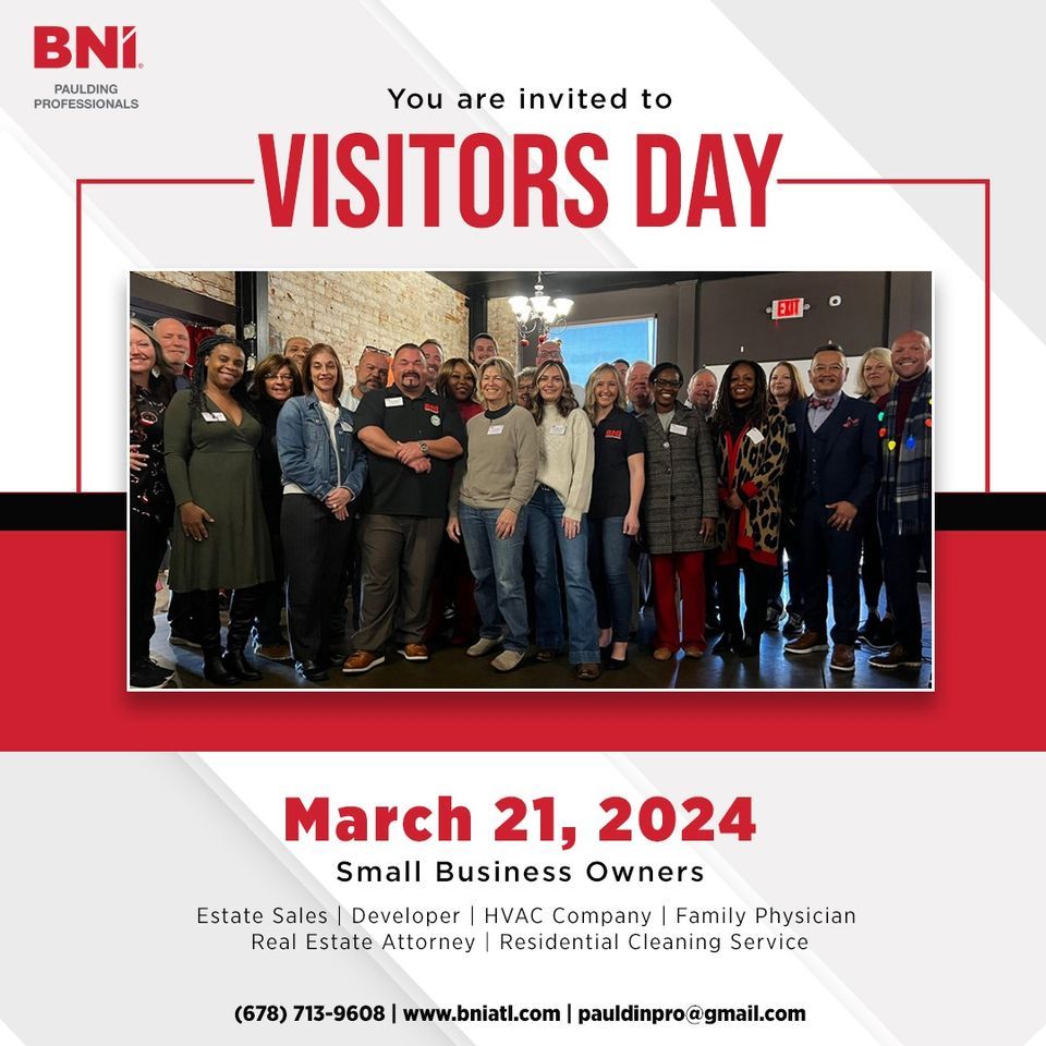 BNI Paulding Professional Visitors day, The Olive Tree Restaurant Hiram, 21 March 2024