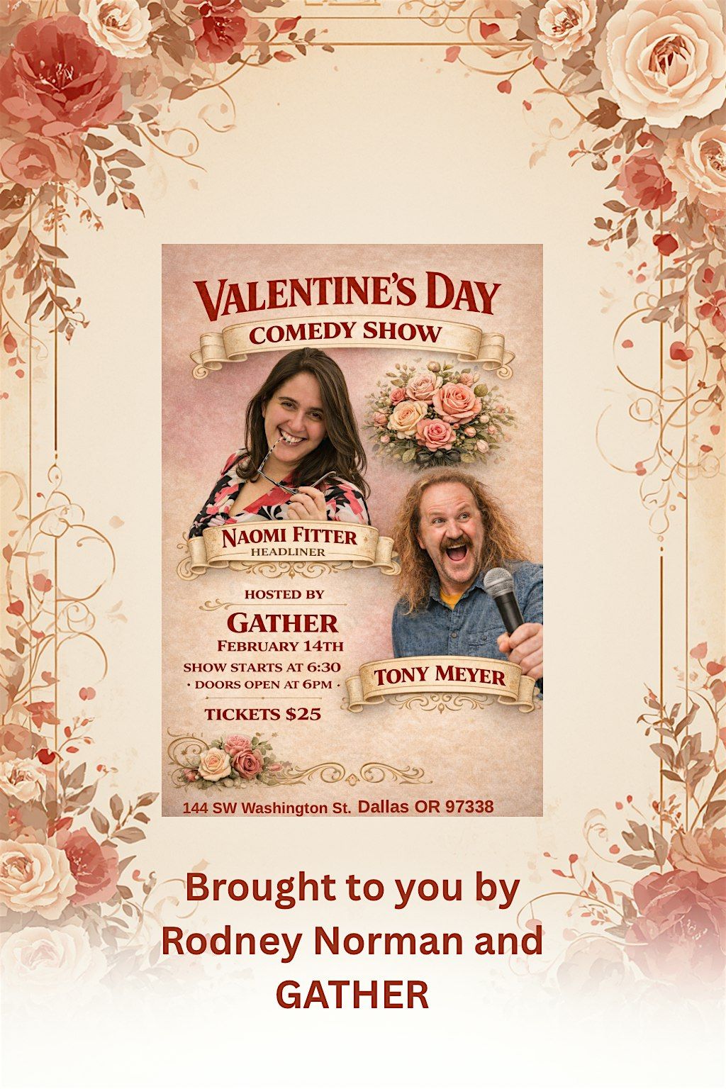 Valentine’s Day Comedy Show, GATHER, Dallas, 14 February 2026 | AllEvents