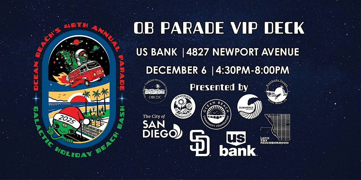 OB Parade VIP Deck 2025, 6 December | Event in San Diego | AllEvents