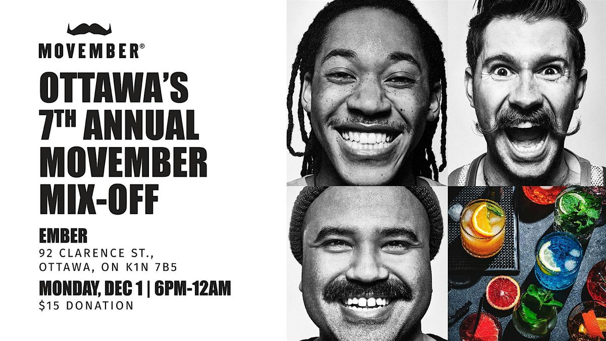 7th Annual Movember Mix-Off, 1 December | Event in Ottawa | AllEvents