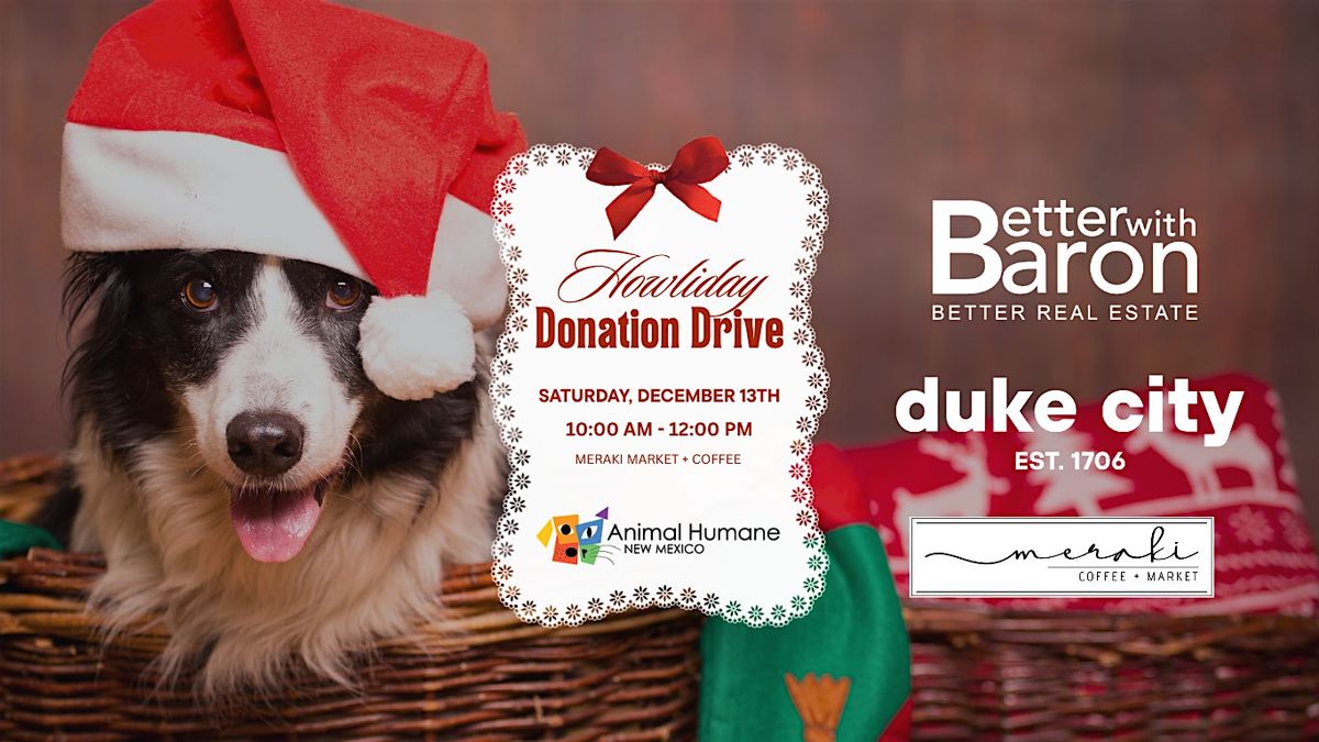 Howliday Donation Drive, 13 December | Event in Albuquerque | AllEvents