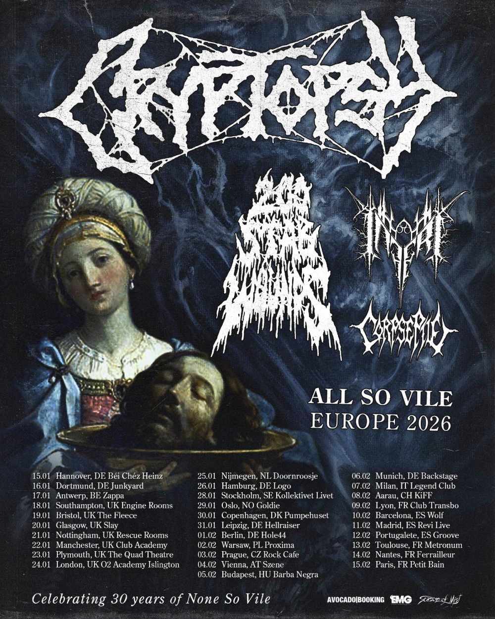 Cryptopsy Barcelona Tickets, 10 February | Event in Barcelona | AllEvents