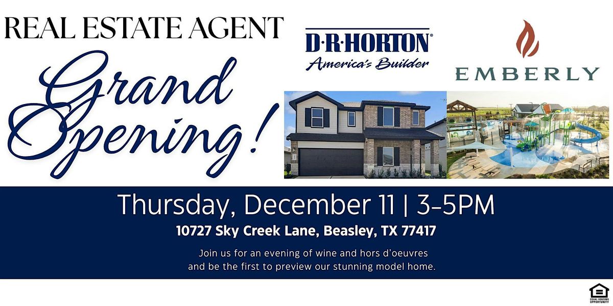 EMBERLY REAL ESTATE AGENT GRAND OPENING EVENT, 11 December | Event in Beasley | AllEvents
