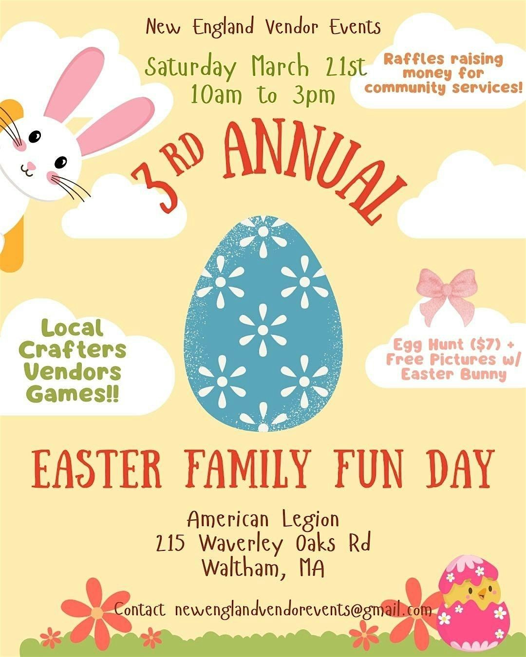 Waltham 3rd Annual Easter Family Fun Day