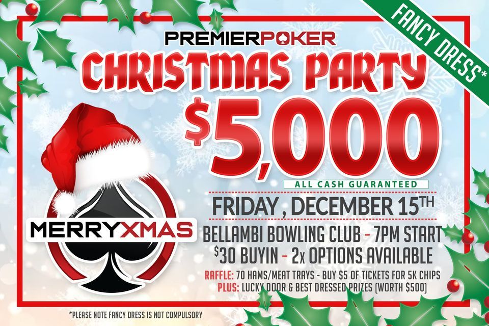 Premier Poker FANCY DRESS Christmas Party, Bellambi Bowling Club