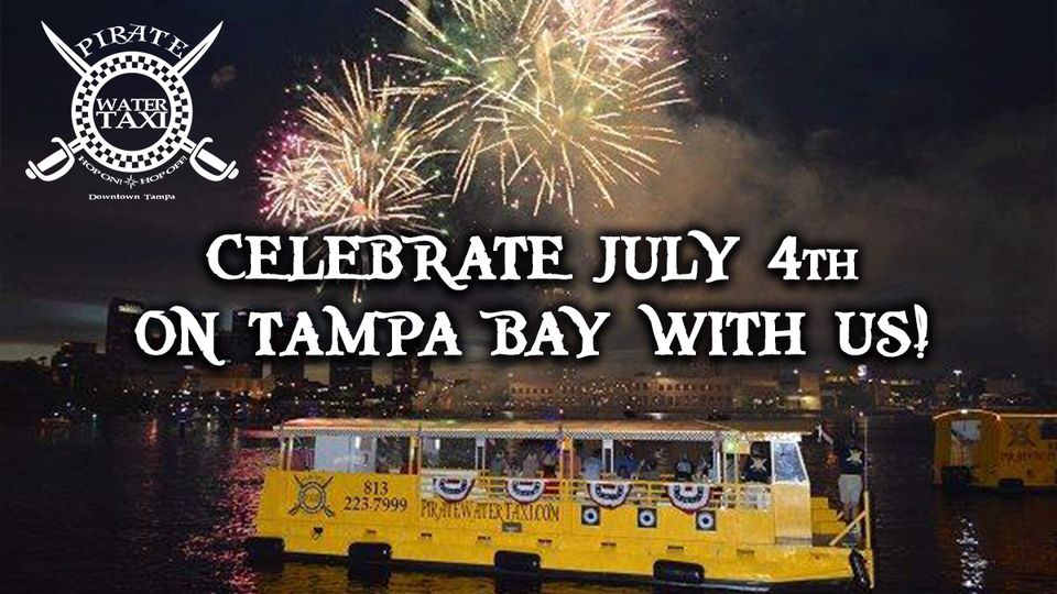 July 4th Fireworks Cruise, Pirate Water Taxi, Tampa, July 4 2023