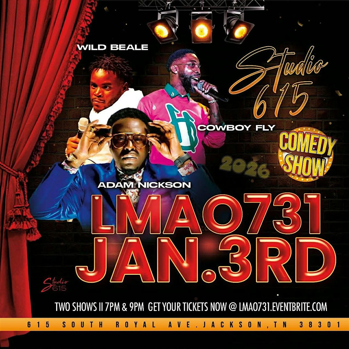 Studio 615 Present: LMAO, 3 January | Event in Jackson | AllEvents