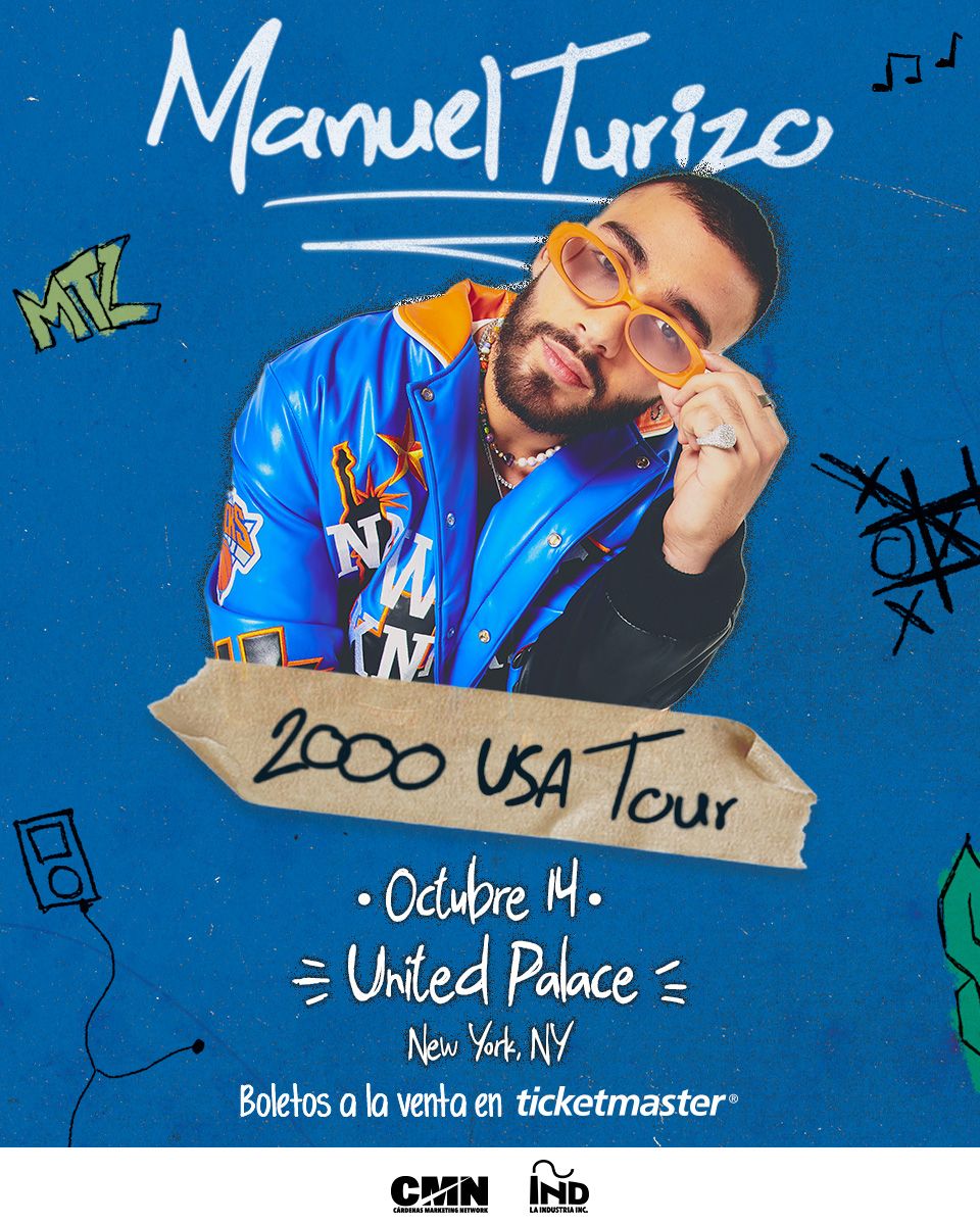 Manuel Turizo at United Palace Theatre, 23 August | Event in Fort Lee | AllEvents