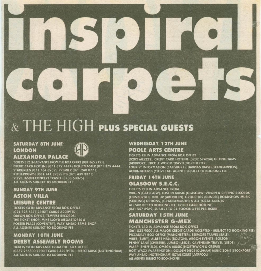 Inspiral Carpets Nottingham Tickets, 21 November | Event in Nottingham | AllEvents