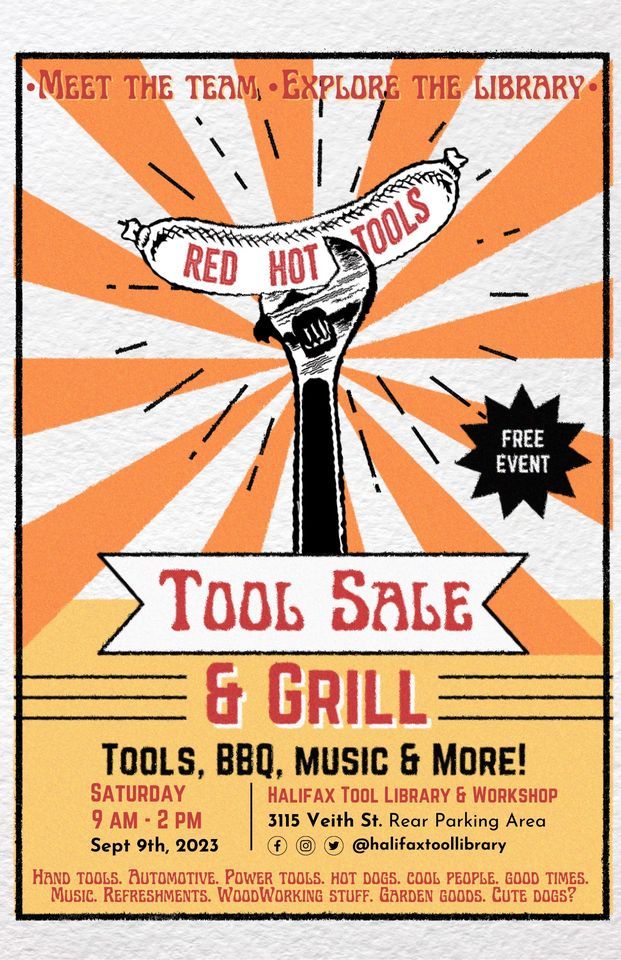 BBQ and Tool Sale, Veith House, Halifax, September 9 2023 AllEvents.in