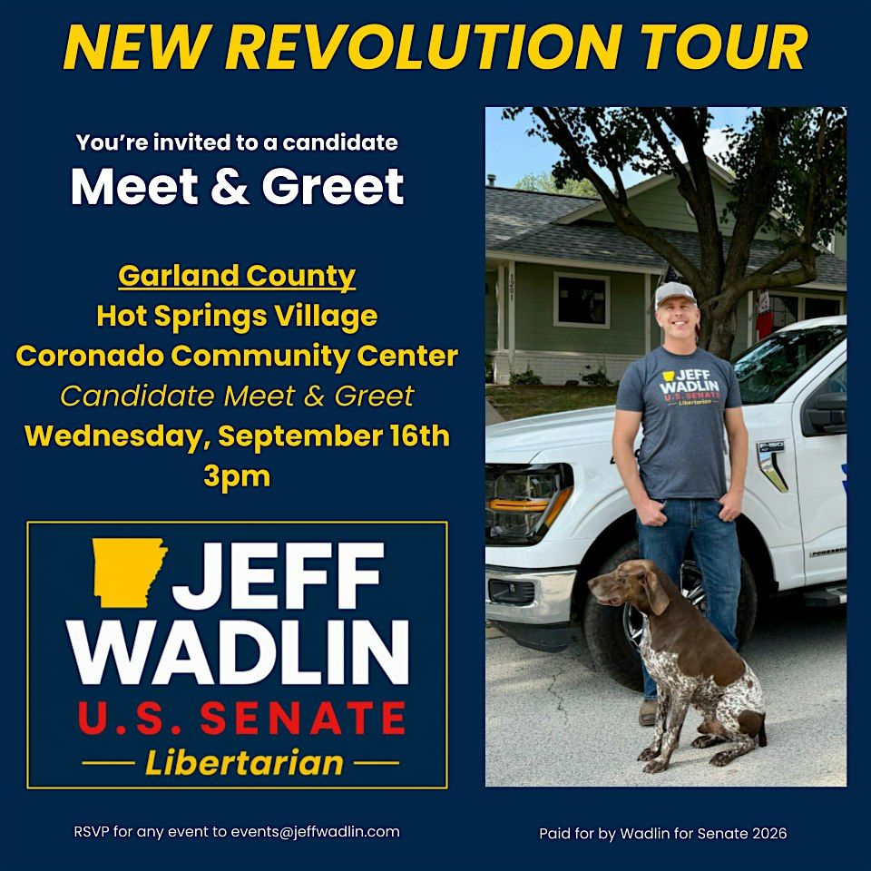 Hot Springs Village Candidate Meet & Greet, Coronado Community Center ...