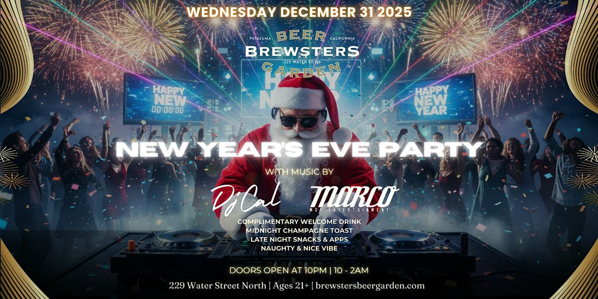 New Year’s Eve Party at Brewsters Beer Garden, 31 December | Event in Petaluma | AllEvents