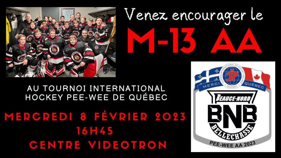 Regroupement BNB (BeauceNord Bellechasse) vs EHL North Stars au Tournoi PeeWee Quebec, Centre