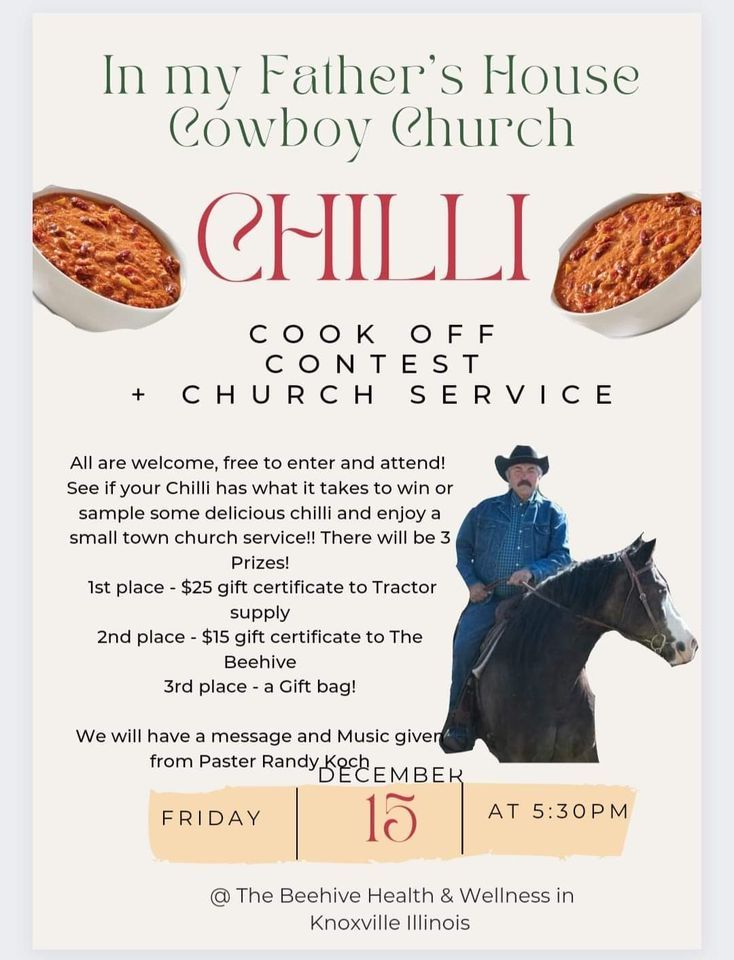 Chilli Cook Off CowBoy Church, The Beehive Health & Wellness, Knoxville
