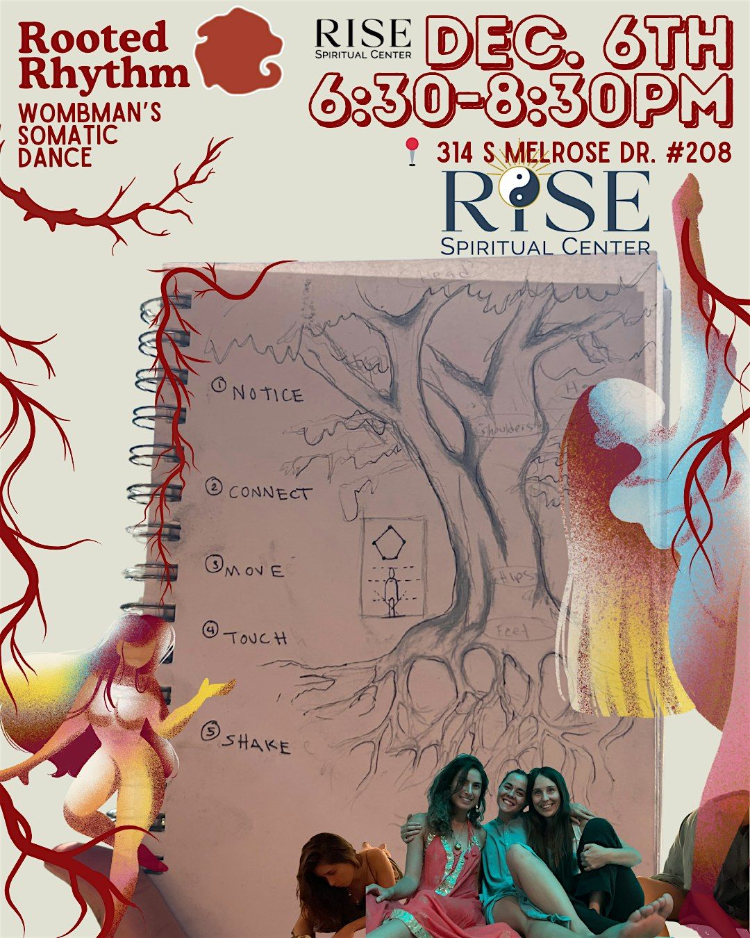 Rooted Rhythm: A Somatic Dance Journey Home to Your Body, 6 December | Event in Vista | AllEvents
