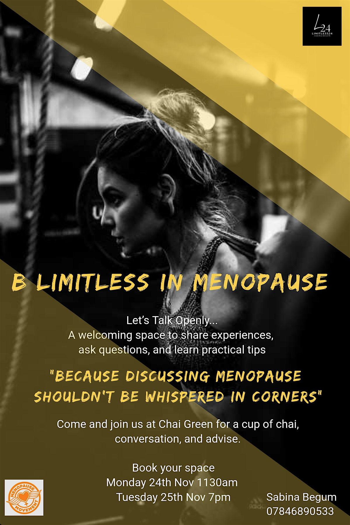 B Limitless in Menopause..., 25 November | Event in Slough | AllEvents