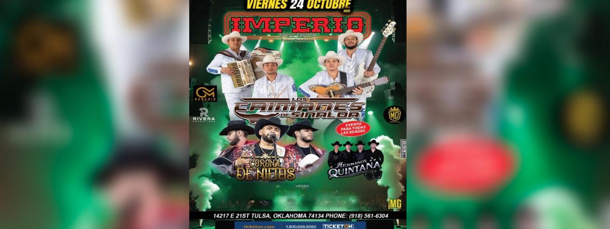 LOS CAIMANES DE SINALOA, CORONA DE NIETOS & MAS, 24 October | Event in Tulsa | AllEvents