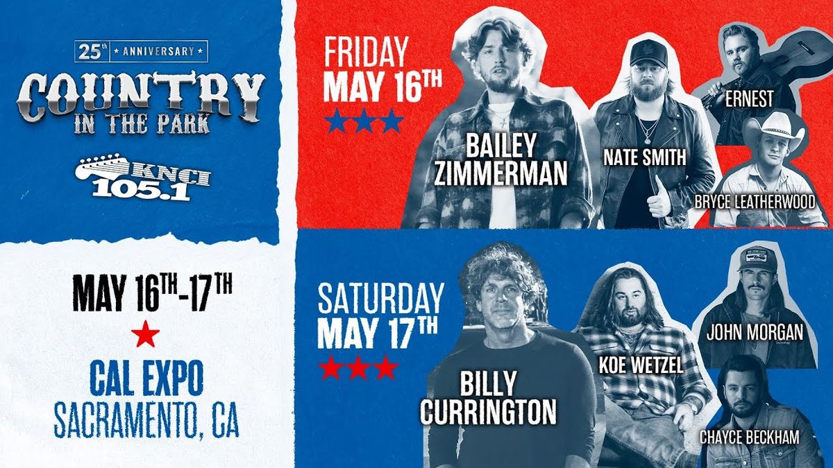 Country In The Park (2 Day Pass) with Bailey Zimmerman, Billy Currington, Chayce Beckham, and more, 16 May