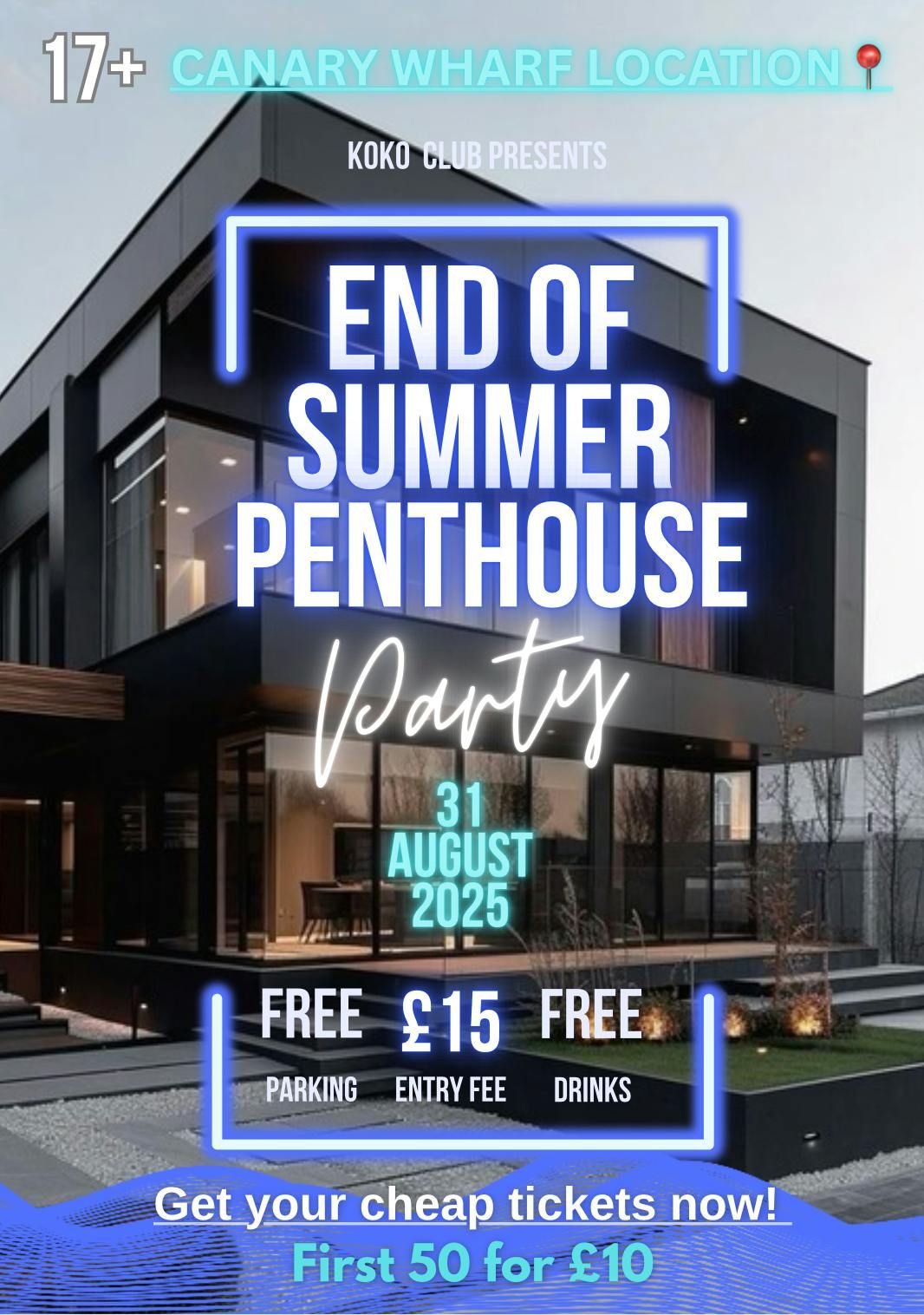 End of summer penthouse party, 31 August | Event in Leytonstone | AllEvents