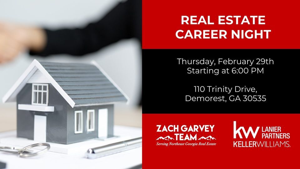 Real Estate Career Night, Zach Garvey Real Estate Team, Demorest